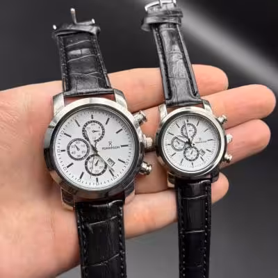 ست ساعت رومانسون بند چرمی کیفیت اصلی