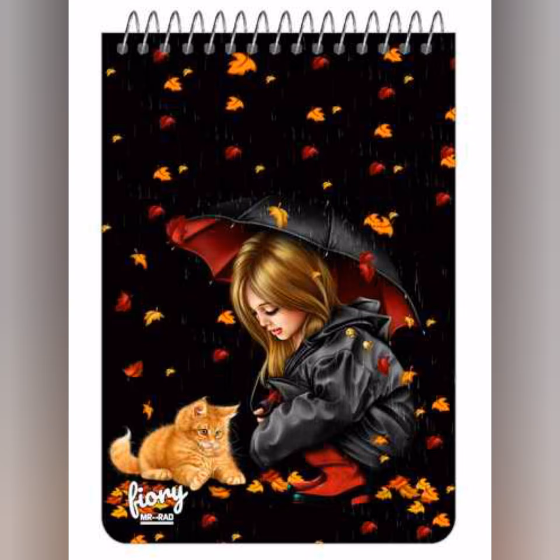 دفترچه یادداشت طرح دختر پاییزی 