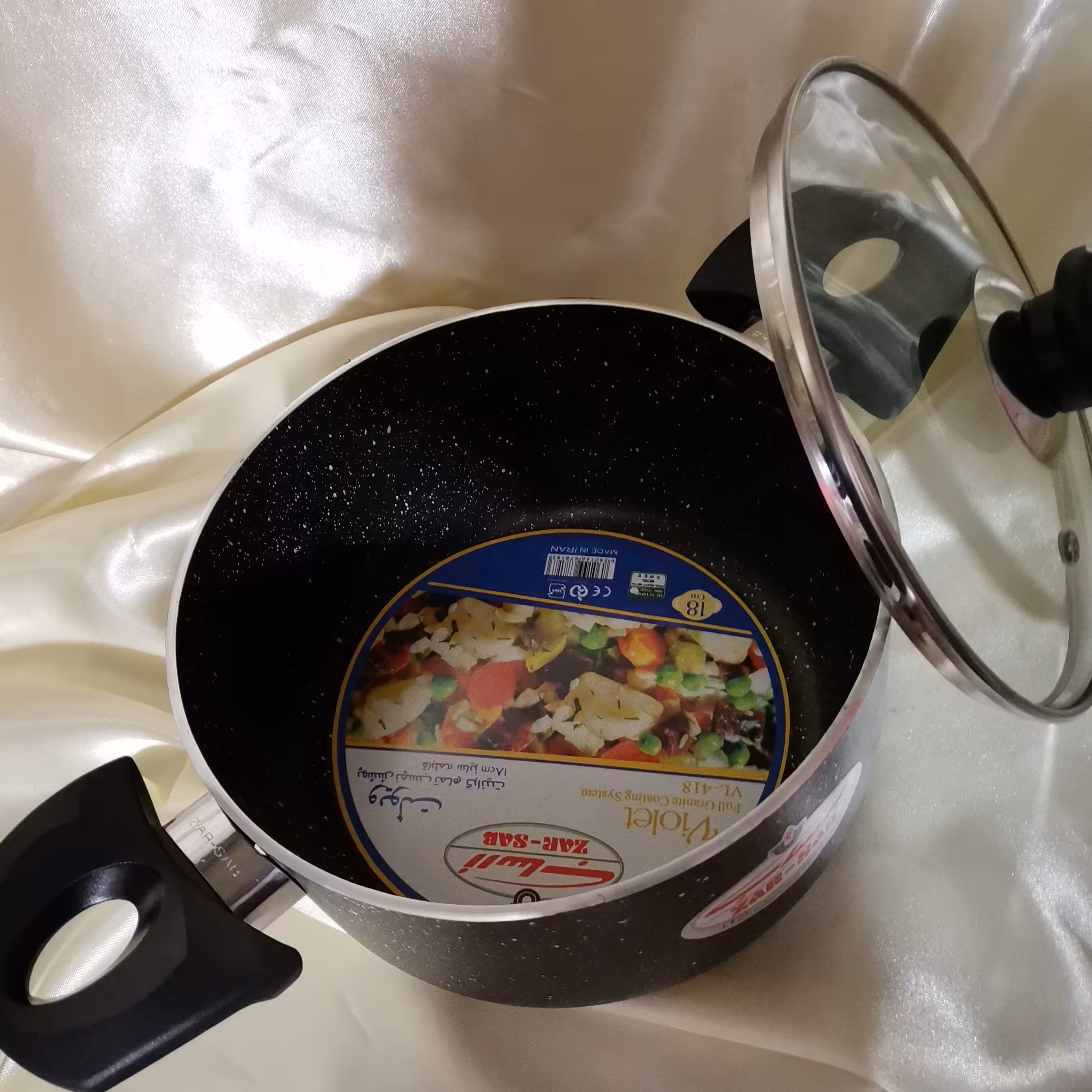 قابلمه گرانیت دو روی زرساب 