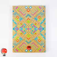 دفتر مشق 200 برگ طرح مربع جلد سخت آپادانا