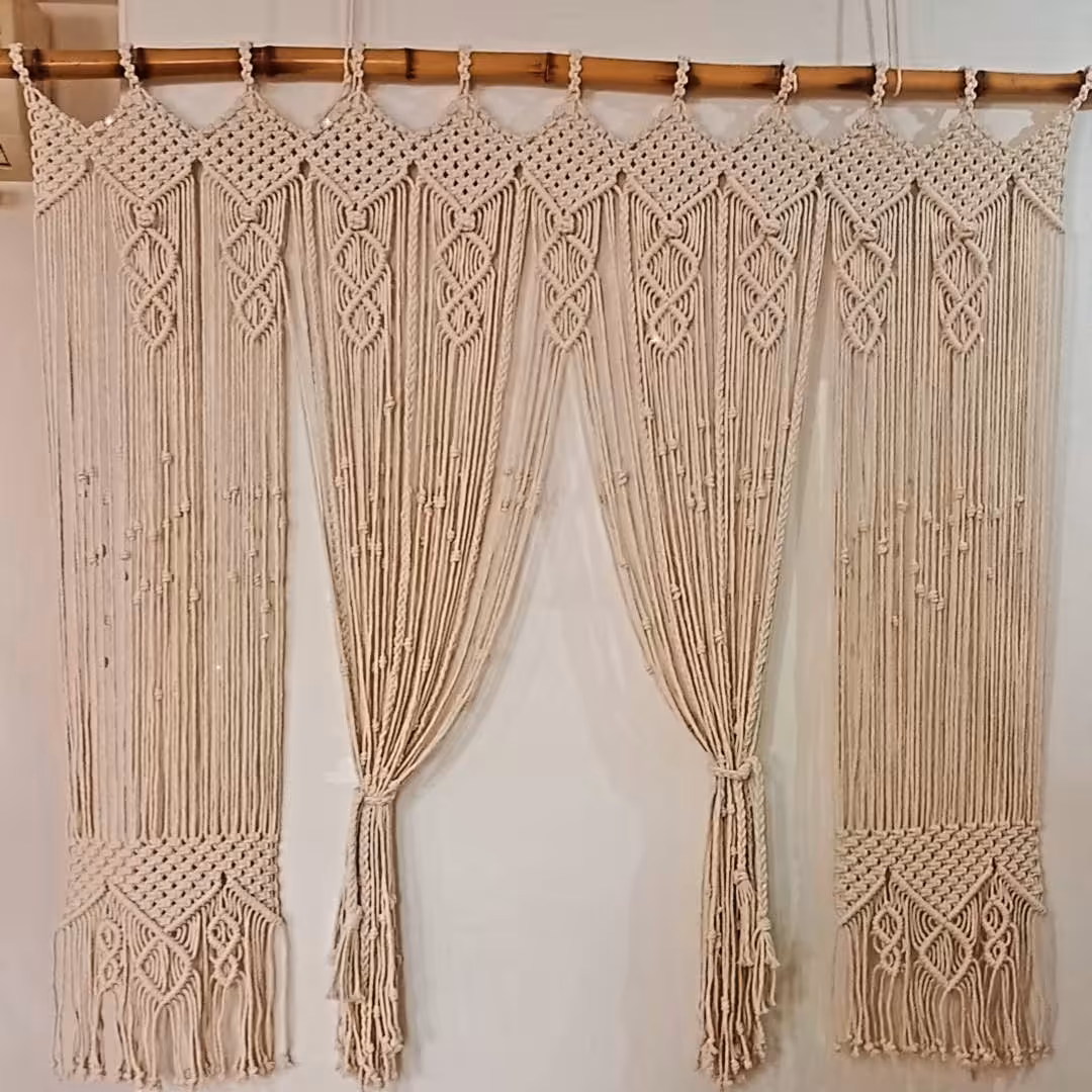 پرده مکرومه کد 37