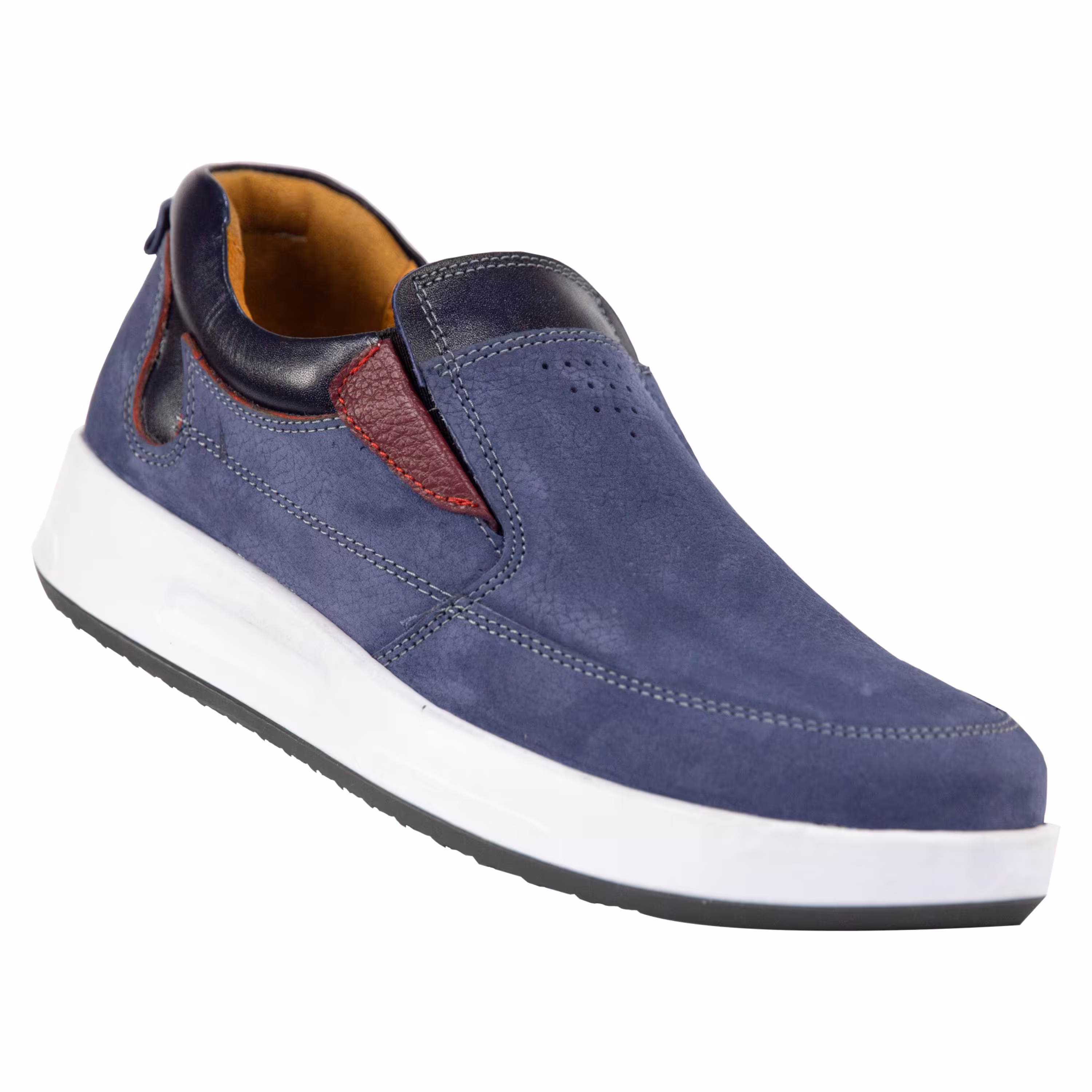 کفش روزمره اسپرت مردانه چرم طبیعی رنگ آبی