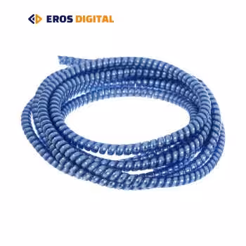 محافظ کابل شارژر لیزری رنگی به طول 1.5 متر (ضخیم) - نقره ای