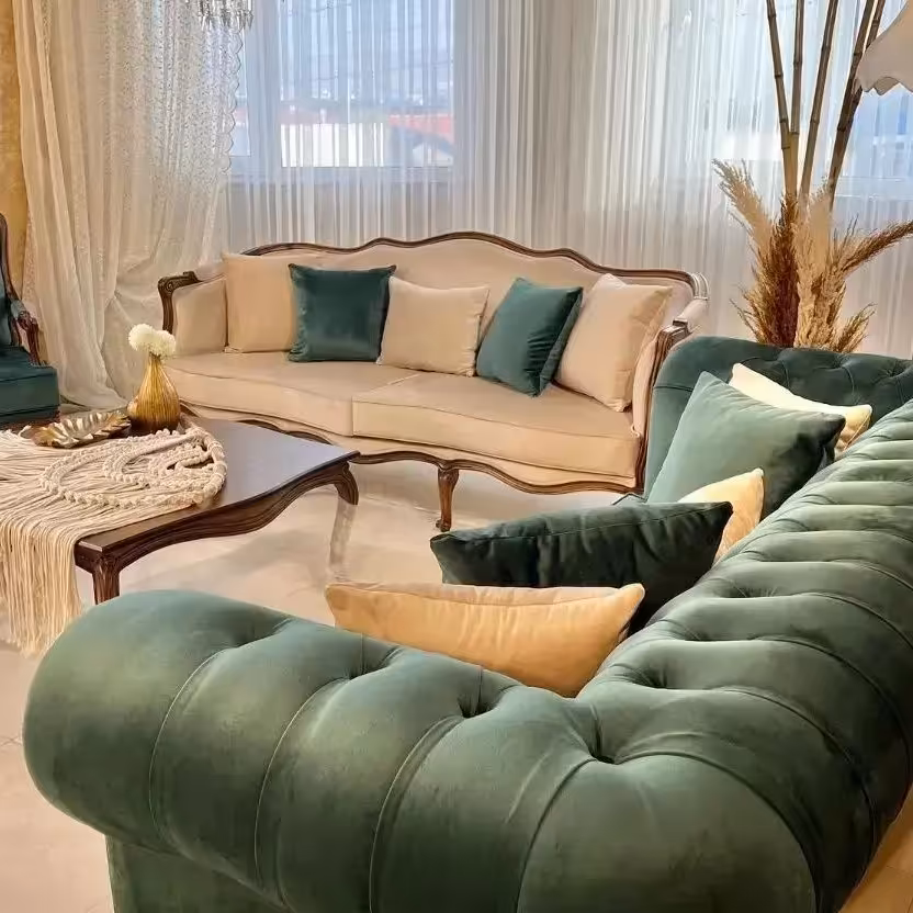 مبل 8 نفره طرح فرانسوی