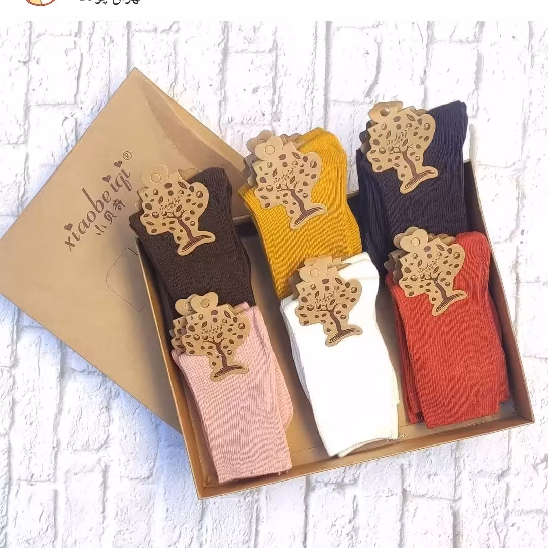 جوراب ساقدار بچگانه کبریتی نخ پنبه وارداتی اریجینال در دو سایز مناسب 5 تا7 سال و 7 تا 9 سال