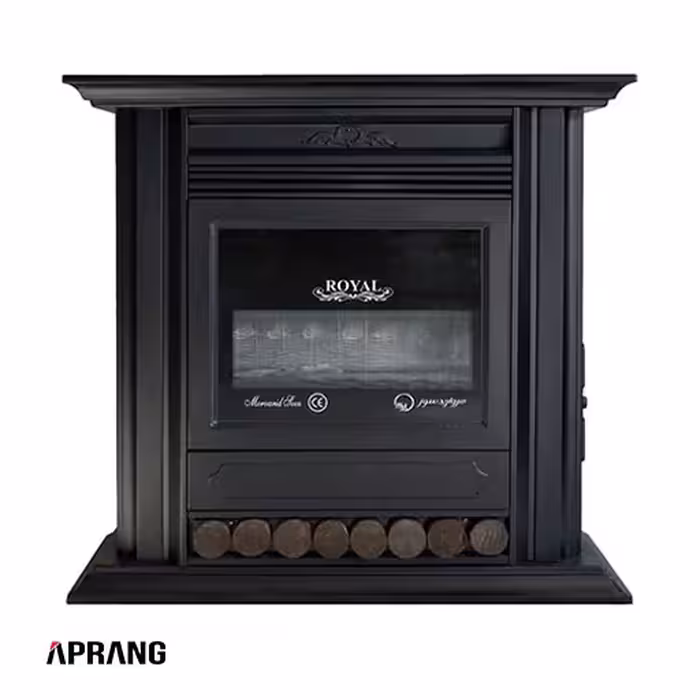 بخاری گازی مروارید سوز شرق طرح شومینه مدل رویال 28000