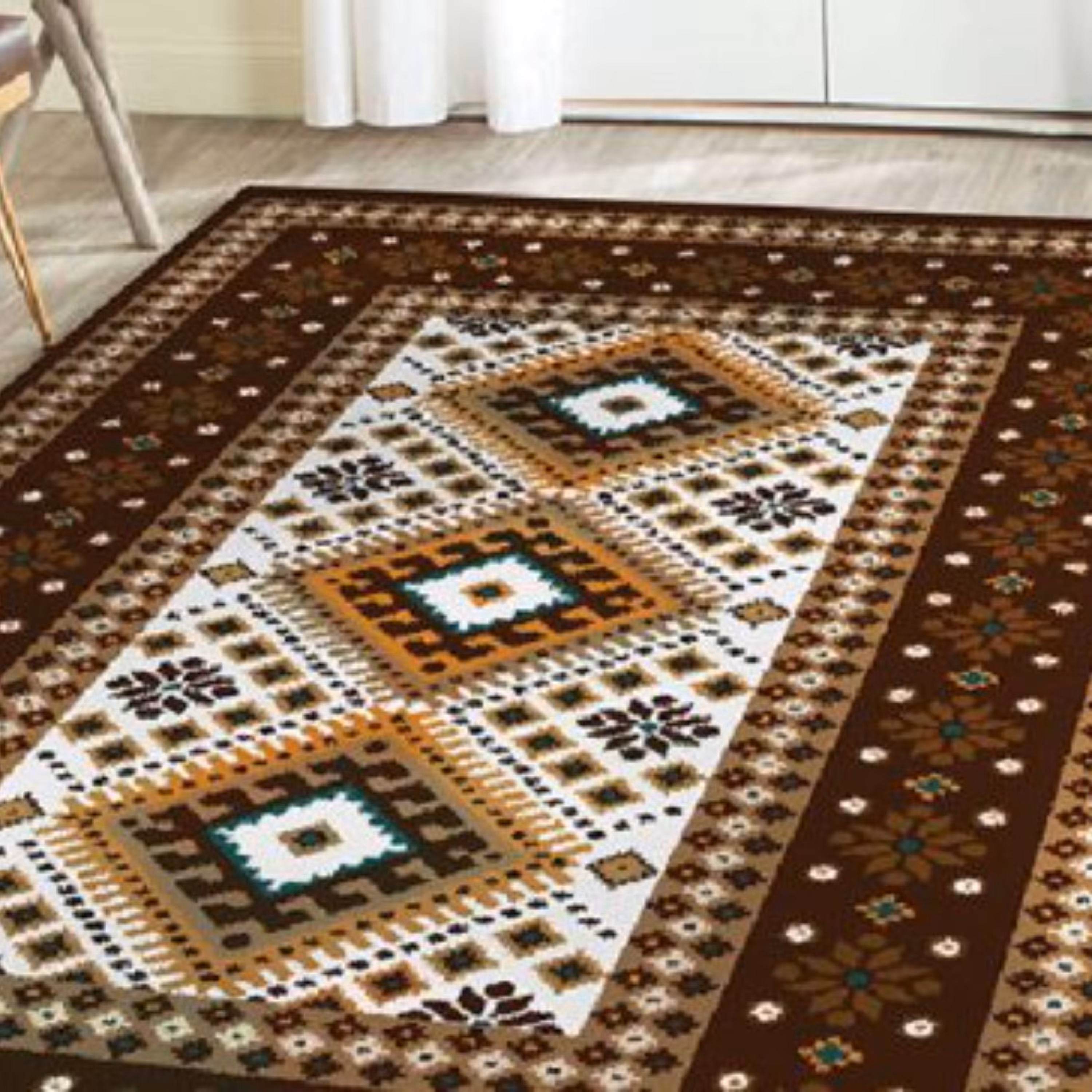 روفرشی کشدار (روکش فرش) شانل ضخیم  ضد آب و ضد لک سایز 9 متری (قابل شستشو) کد 487