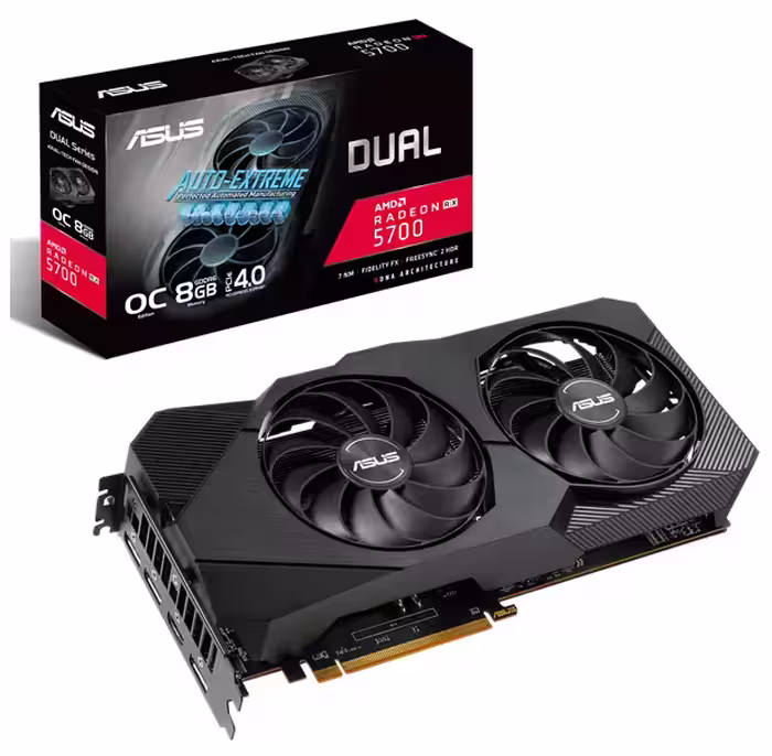 کارت گرافیک  ایسوس مدل DUAL-RX5700-O8G-EVO حافظه 8 گیگابایت