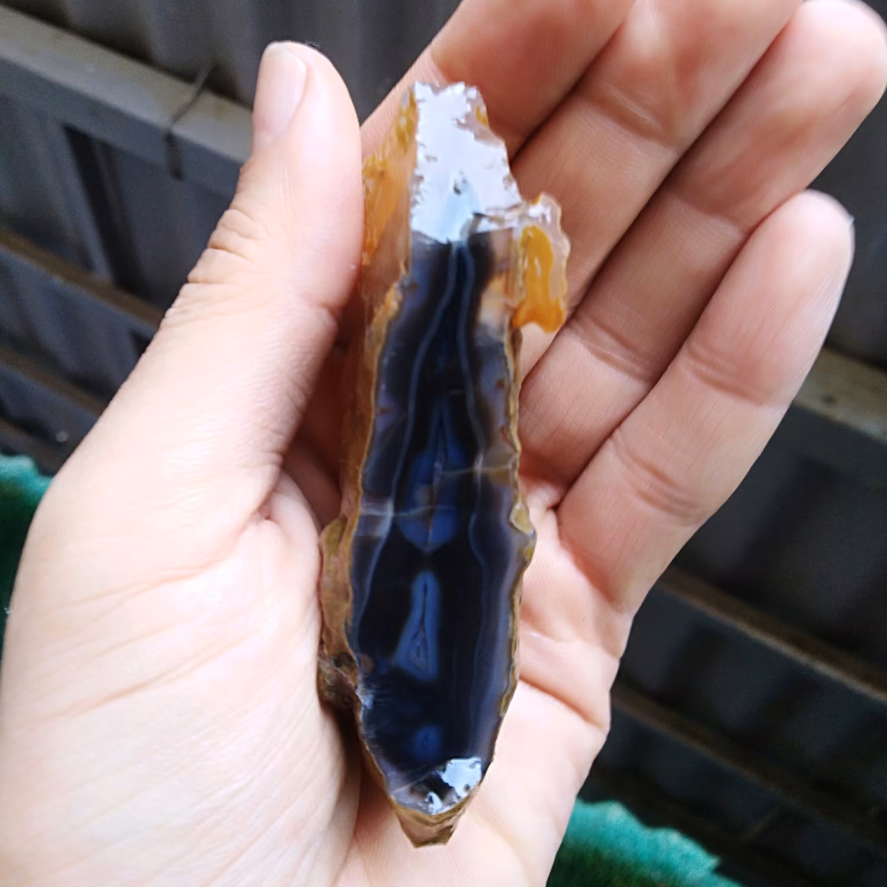 اسلایس عقیق سلیمانی رنگی 3بعدی بسیار دیدنی محشر کاملا طبیعی