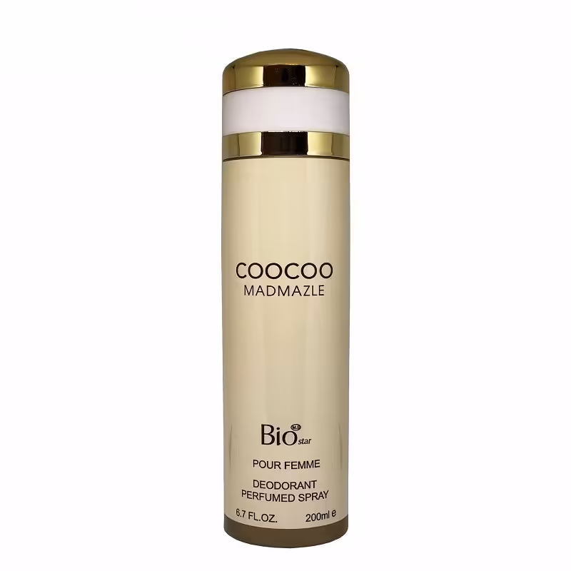 اسپری خوشبو کننده بدن بانوان بیو استار رایحه کوکو مادمازل حجم 200 میلی لیتر