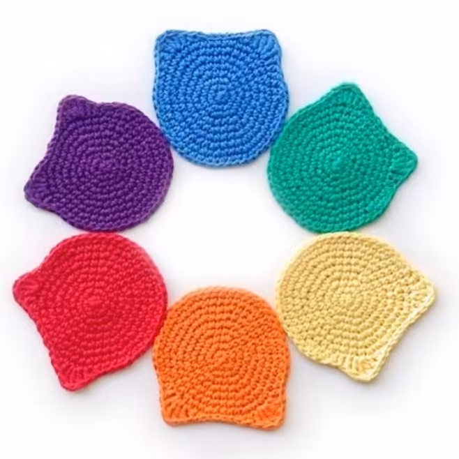 زیر لیوانی بافتنی