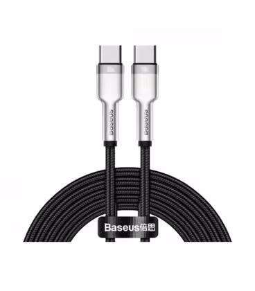 کابل Type C به Type C فست شارژ باسئوس مدل Cafule QC3.0 PD Metal CATJK-C01 طول 1 متر