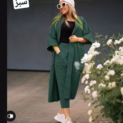 مانتو شلوار زنانه میکرو مدل شقایق