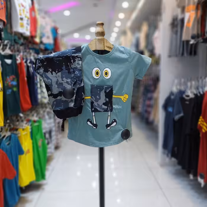 تیشرت شلوارک اسپرت بچه گانه در 5  رنگ و سایز بندی از 35 تا 55