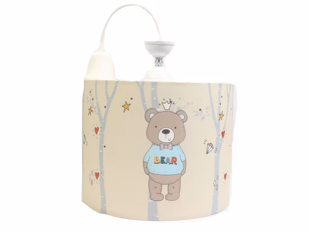 لوستر ست لوازم اتاق کودک قطر 30 سانتی متر طرح تدی