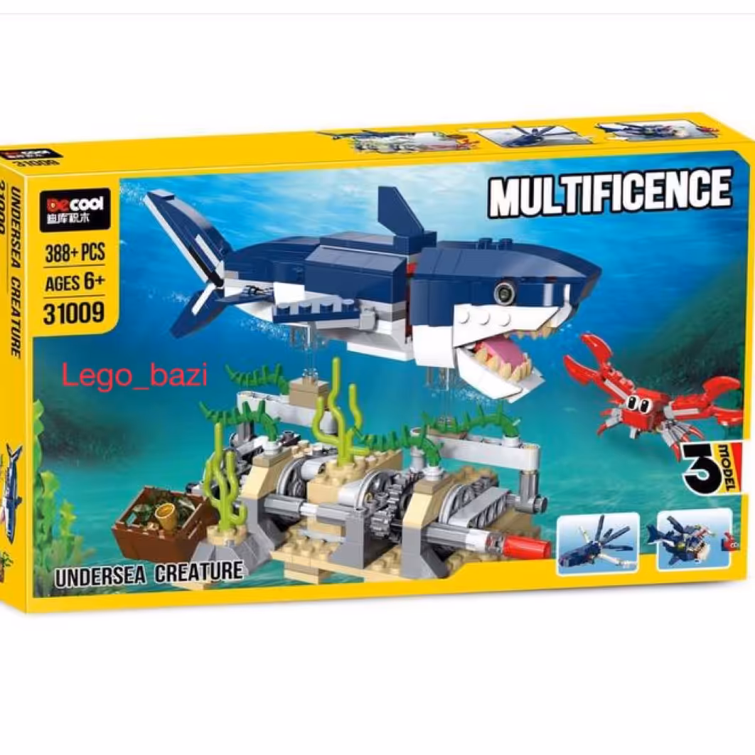 لگو تحقیقات در دنیای زیر آب (3 مدل ساخت) برند دکول DECOOL 31009  