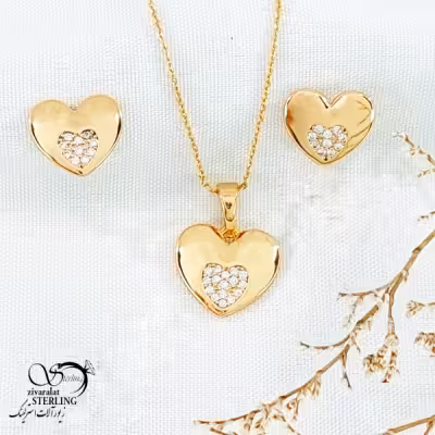 نیمست ژوپینگ آیینه ای طرح قلب کد 11908