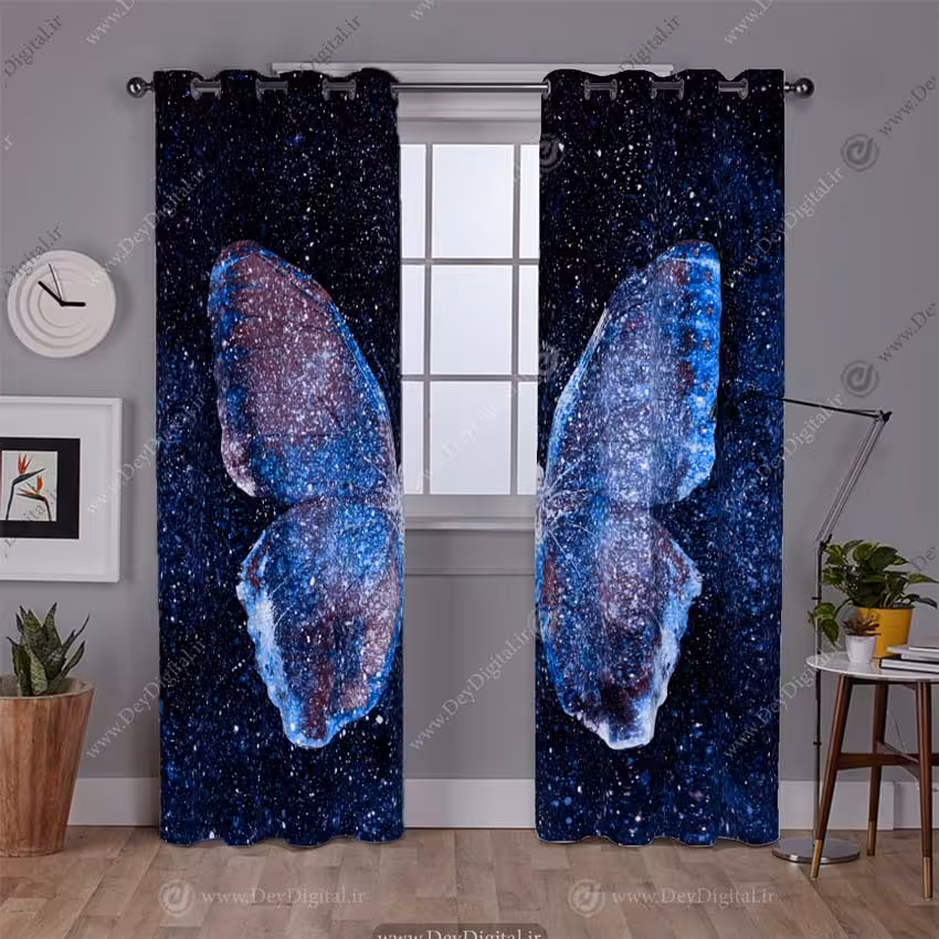 پرده پانچی پروانه یخی PK-2871