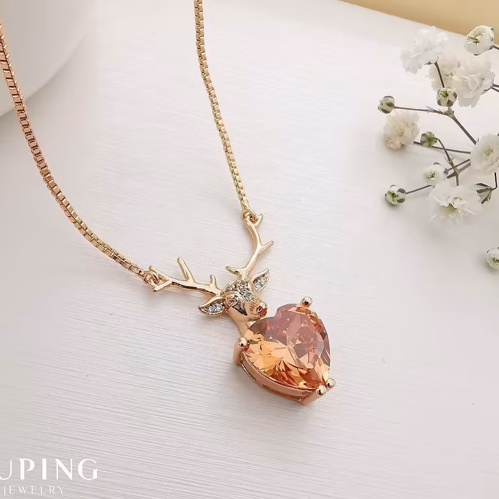 گردنبند گوزن ژوپینگ در 5رنگ