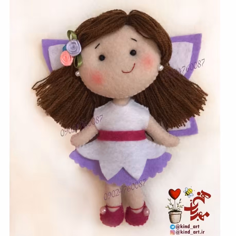 عروسک نمدی دختر مو بلند کاموایی, عروسک فرشته