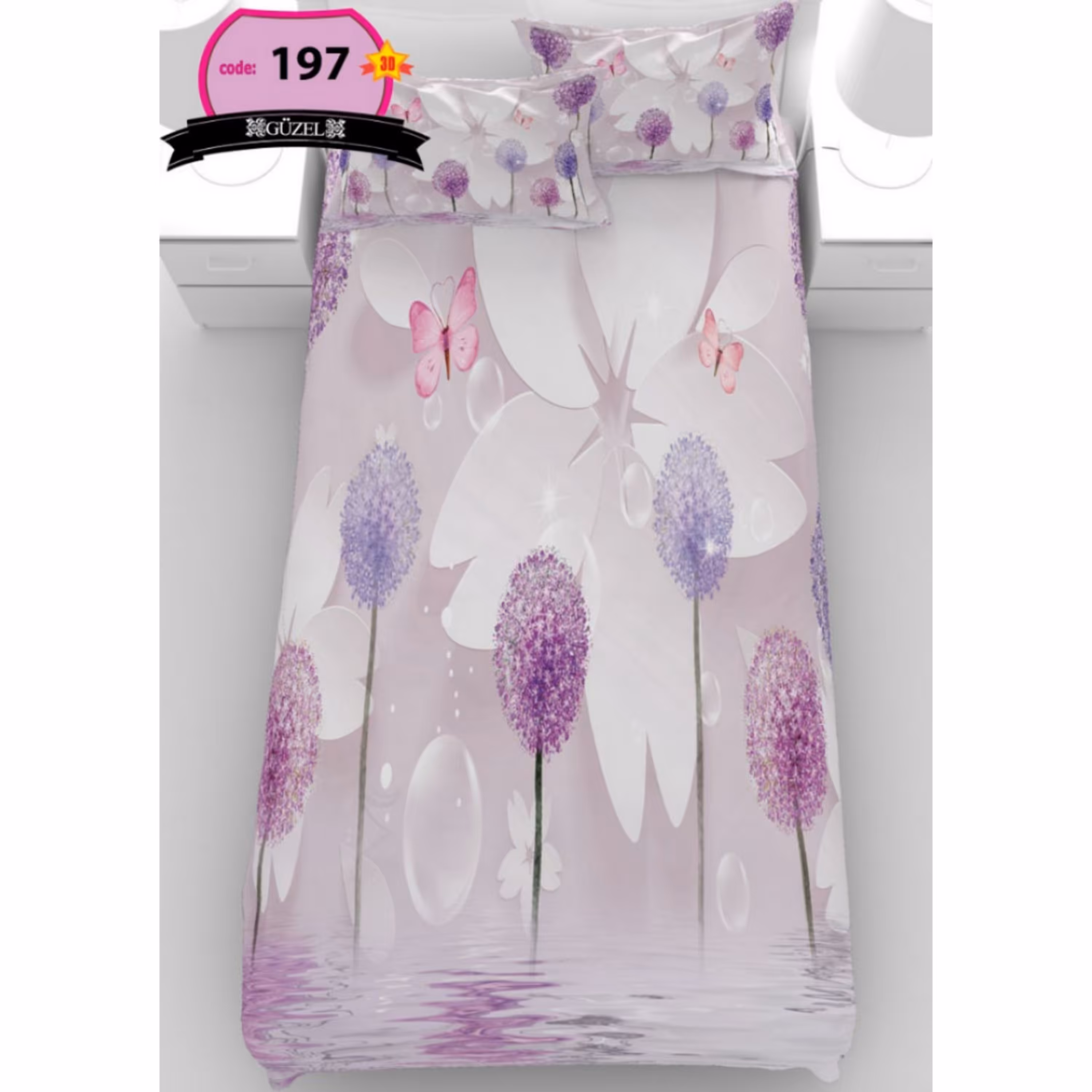 روتختی تک نفره سه بعدی برند گوزل -5 تکه -کد197