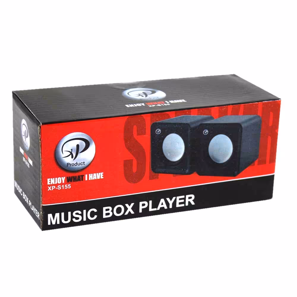 اسپیکر رو میزی کامپیوتر و لب تاپ XP-S155 برند ایکس پی پروداکت اورجینال اصلی اتصال جک 3.5 و usb