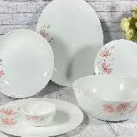 سرویس آرکوپال 26 پارچه گرد  مقصود ژالین صورتی