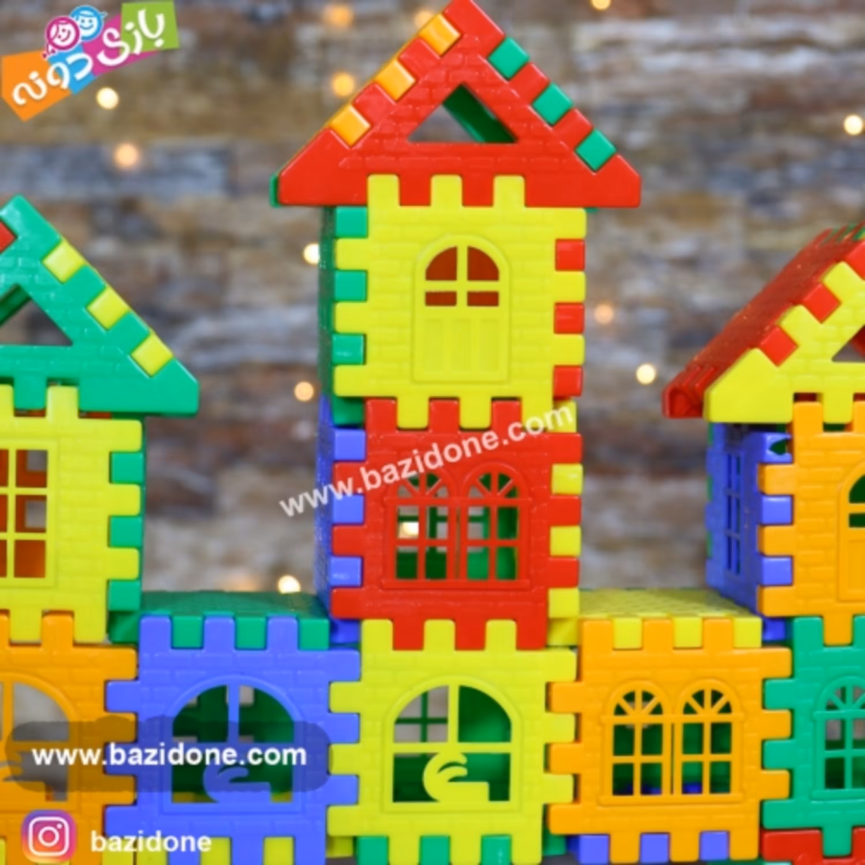 بازی فکری بلوک های خانه سازی 48 قطعه 