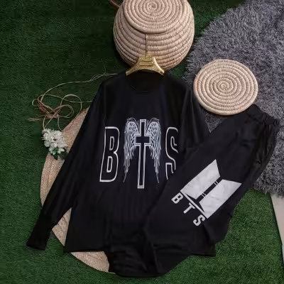 ست بلوز و شلوار فینگردار BTS