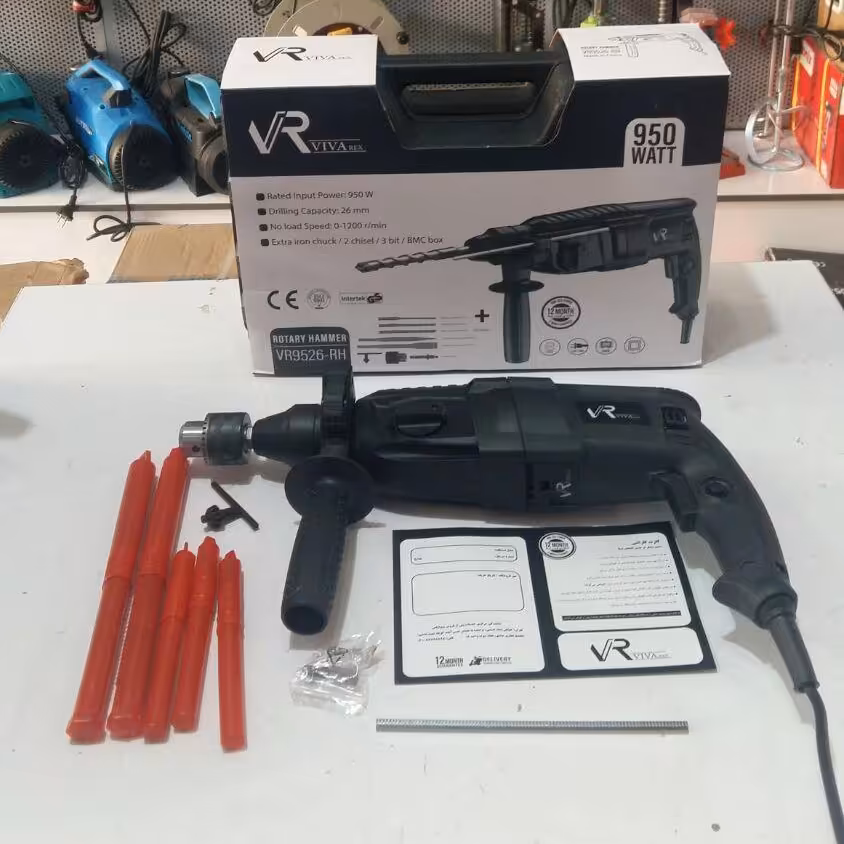 دریل بتن کن سه کیلویی  ویوارکس بایک سال گارانتی
