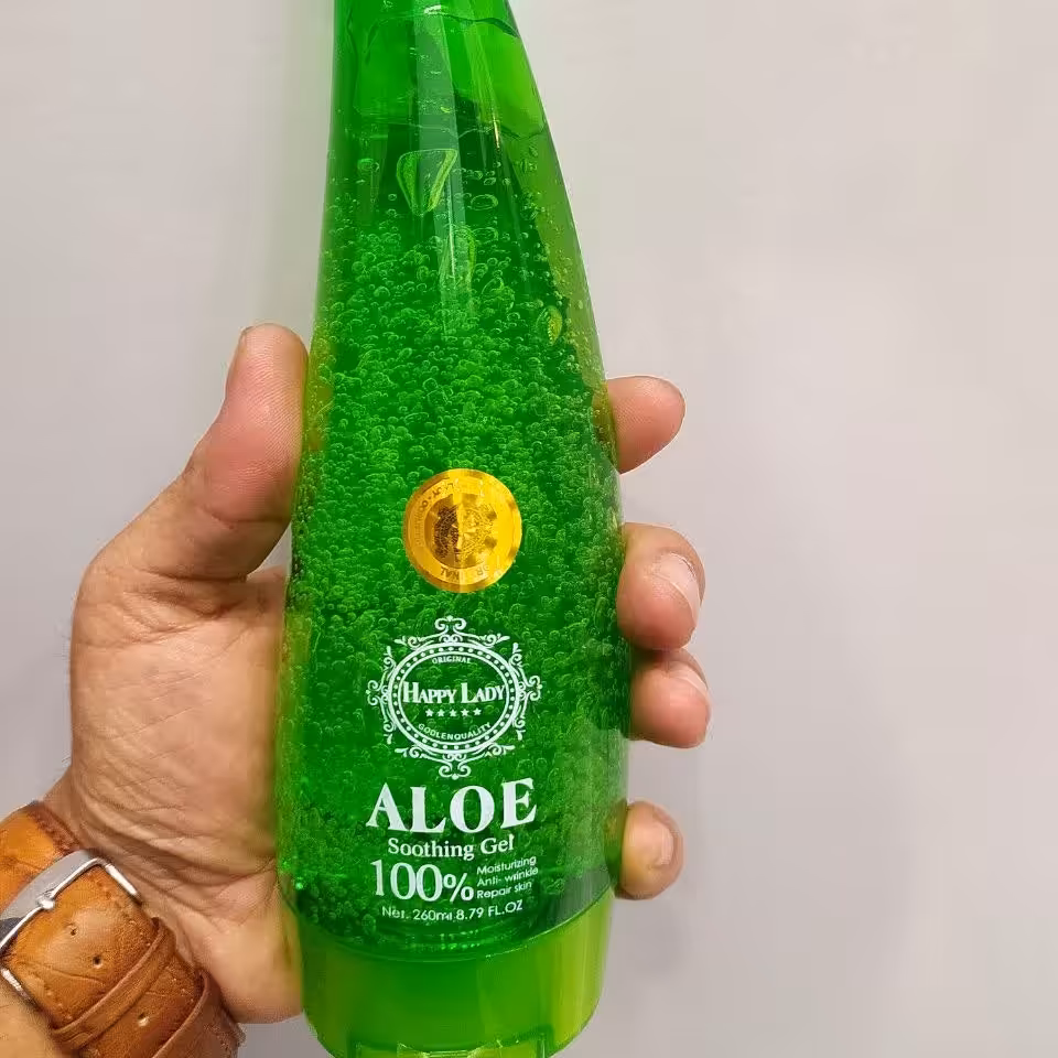 ژل آبرسان شاخکی بزرگ آلوئه ورا هپی لیدی اورجینال 260 میل