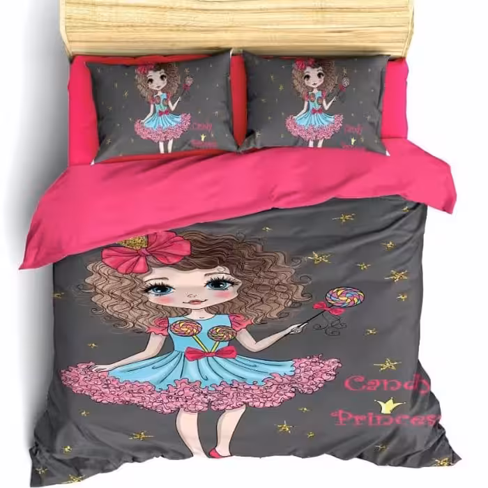 روتختی سه بعدی مدل دختر آبنباتی یکنفره 5 تکه