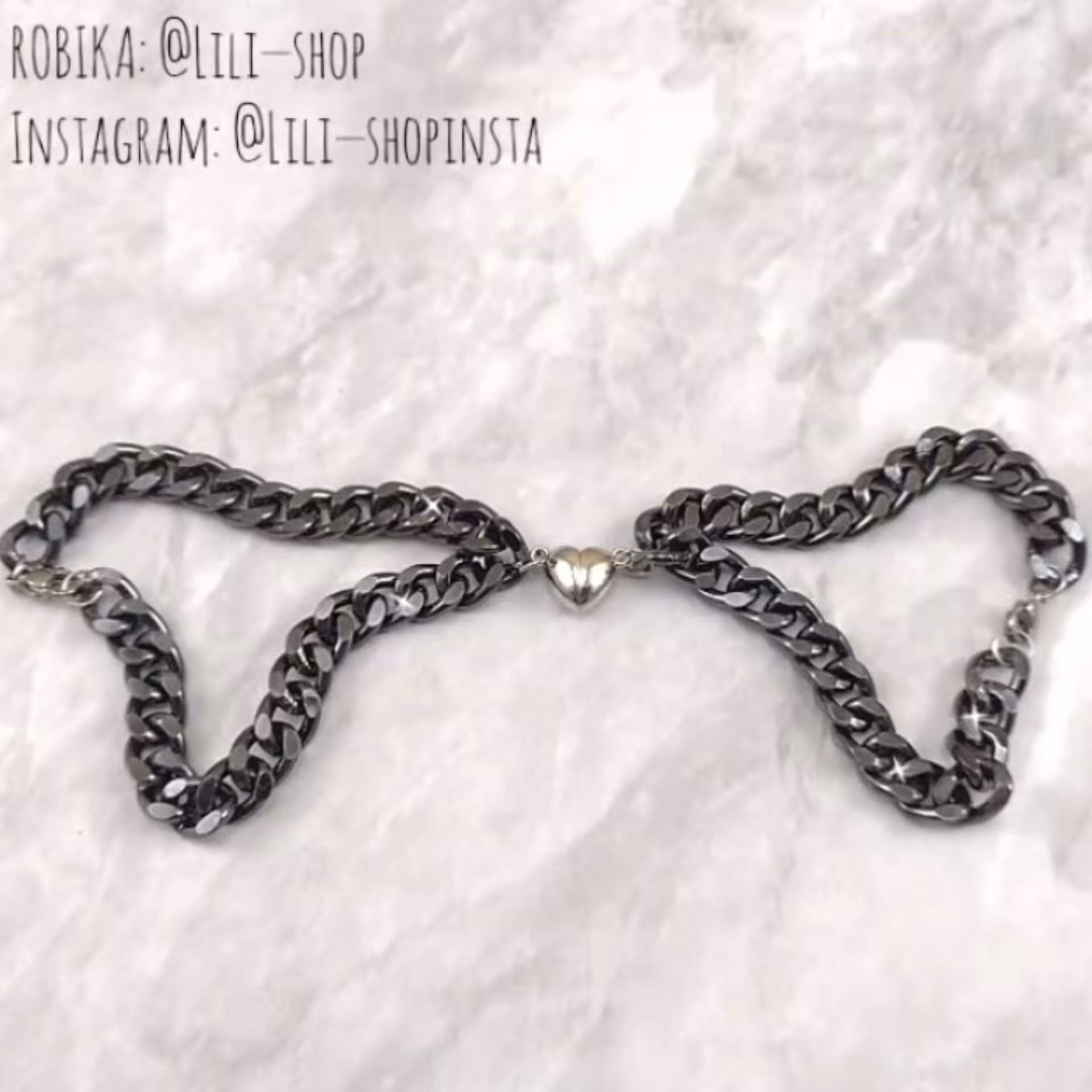 دستبند دوستی قفل مگنتی دودی