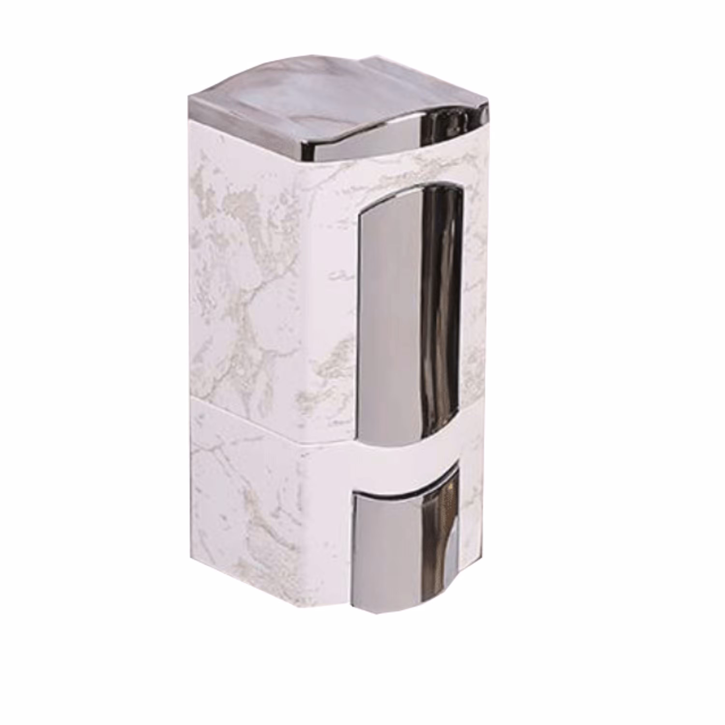 جا مایع دیواری هارمونی مدل کلاسیک سفید کروم طرح سنگ