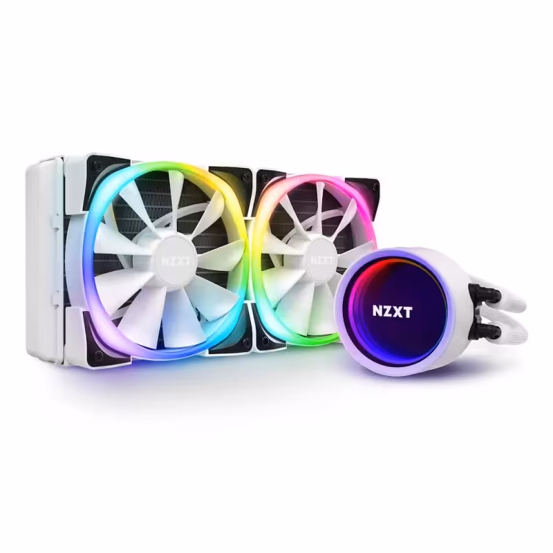خنک کننده مایع پردازنده ان زی ایکس تی مدل Kraken X53 RGB White 240mm