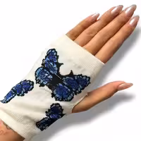 دستکش پروانه نخ پنبه فری سایز