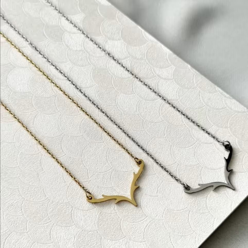 گردنبند هفتی شاخ گوزن رنگ ثابت جنس استیل باضمانت