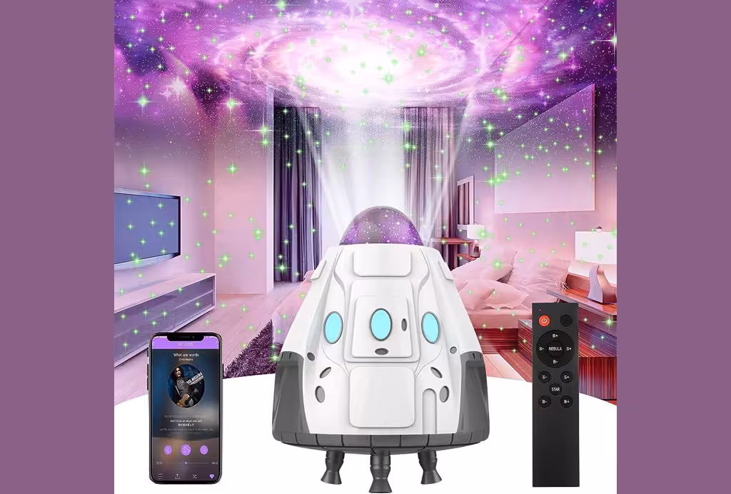 پروژکتور کهکشانی و اسپیکر بلوتوث Space Capsule, Galactic Atmosphere Lamp