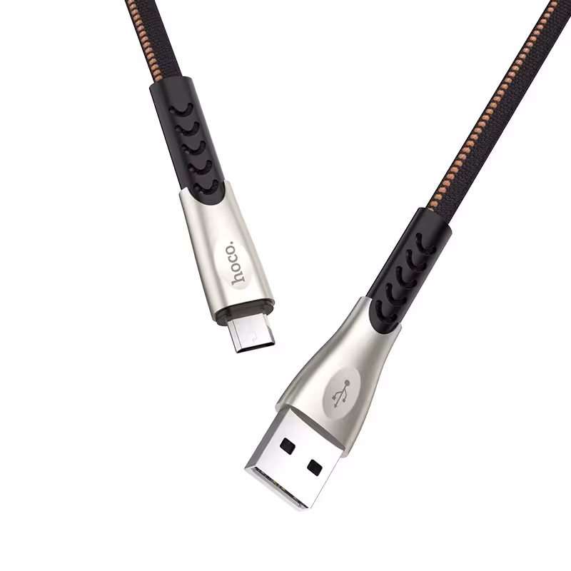 کابل شارژ و دیتا سرفلزی micro-USB برند هوکو مدل U48 طول 1.2 مترHoco U48 Superior speed Charging Cable Micro-USB, 1.2M