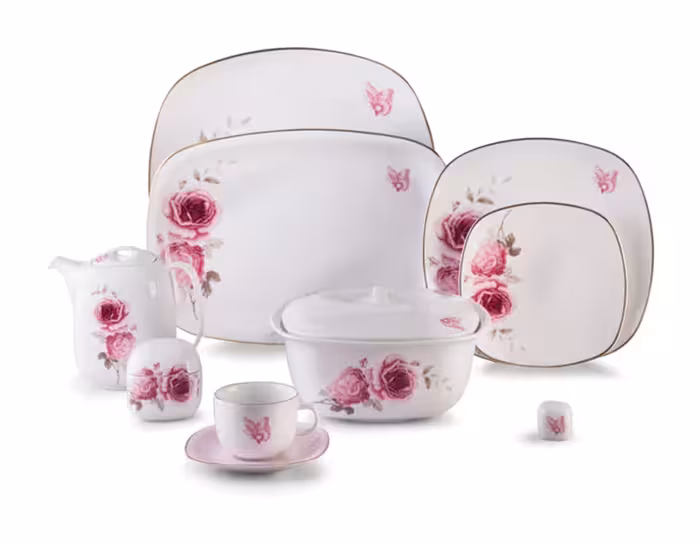 سرویس چینی 12 نفره رزفلاور