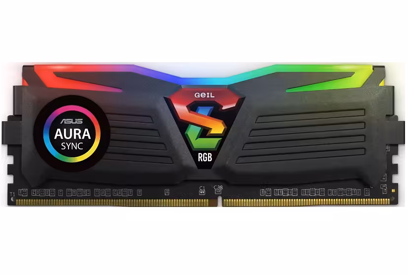 رم کامپیوتر ژل سری Super Luce RGB با حافظه 8 گیگابایت و فرکانس 3200 مگاهرتز