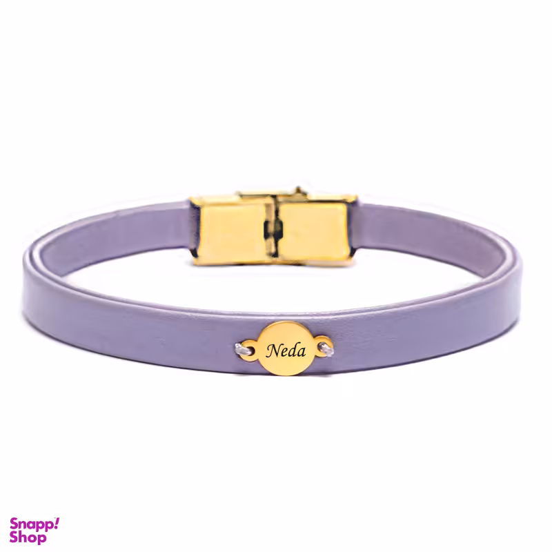 دستبند طلا 18 عیار زنانه لیردا مدل اسم ندا 6500