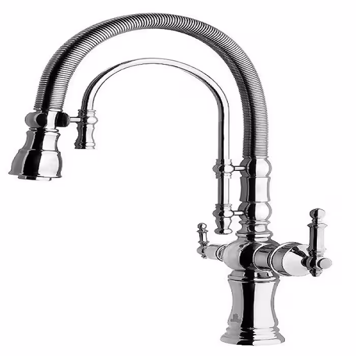 شیر آشپزخانه دو کاره فاخته مدل آپادانا کروم 