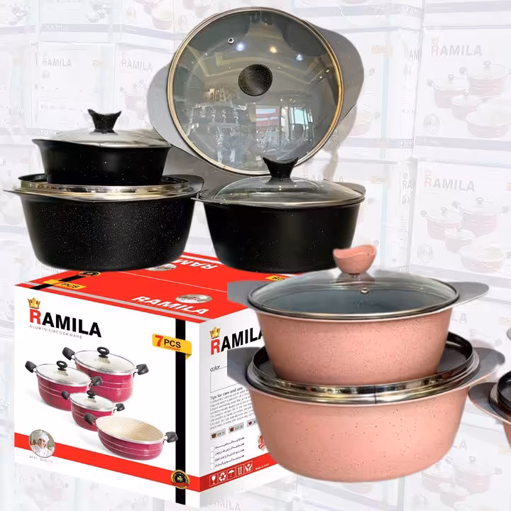 خرید و قیمت سرویس قابلمه فورج ساده - تولیدی قابلمه فورج در ایران - nonstick cookware set
