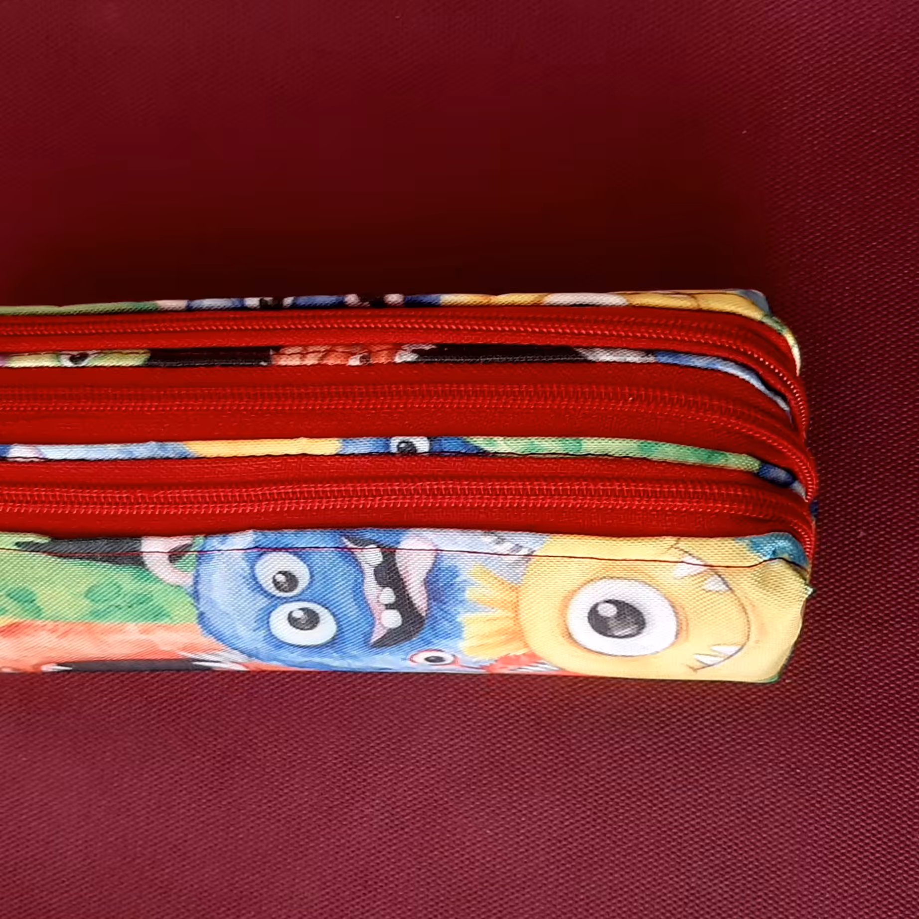 جامدادی سه زیپ کارخانه اسباب بازی ؛  هیولا