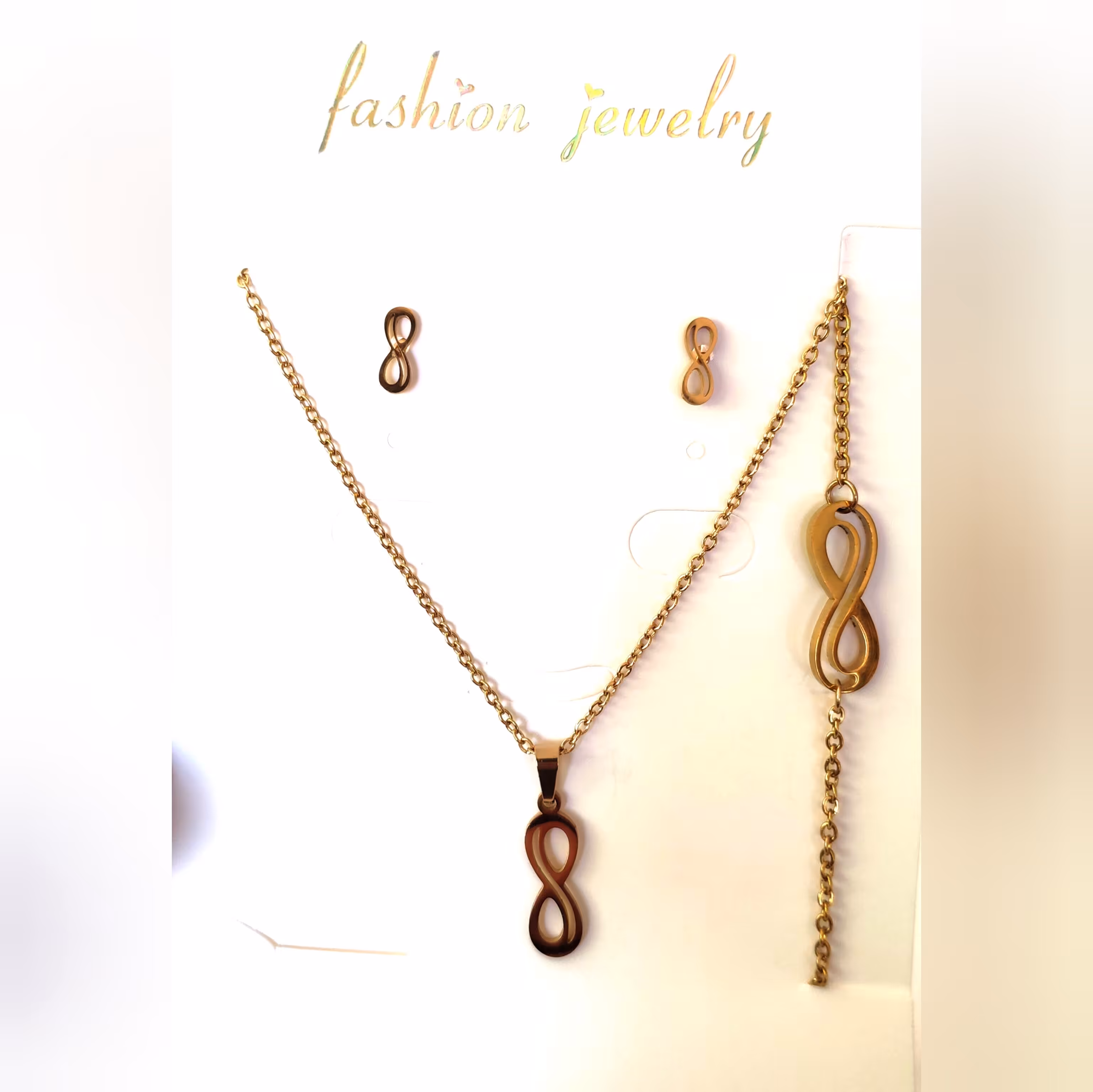 ست بی نهایت طلایی استیل رنگ ثابت