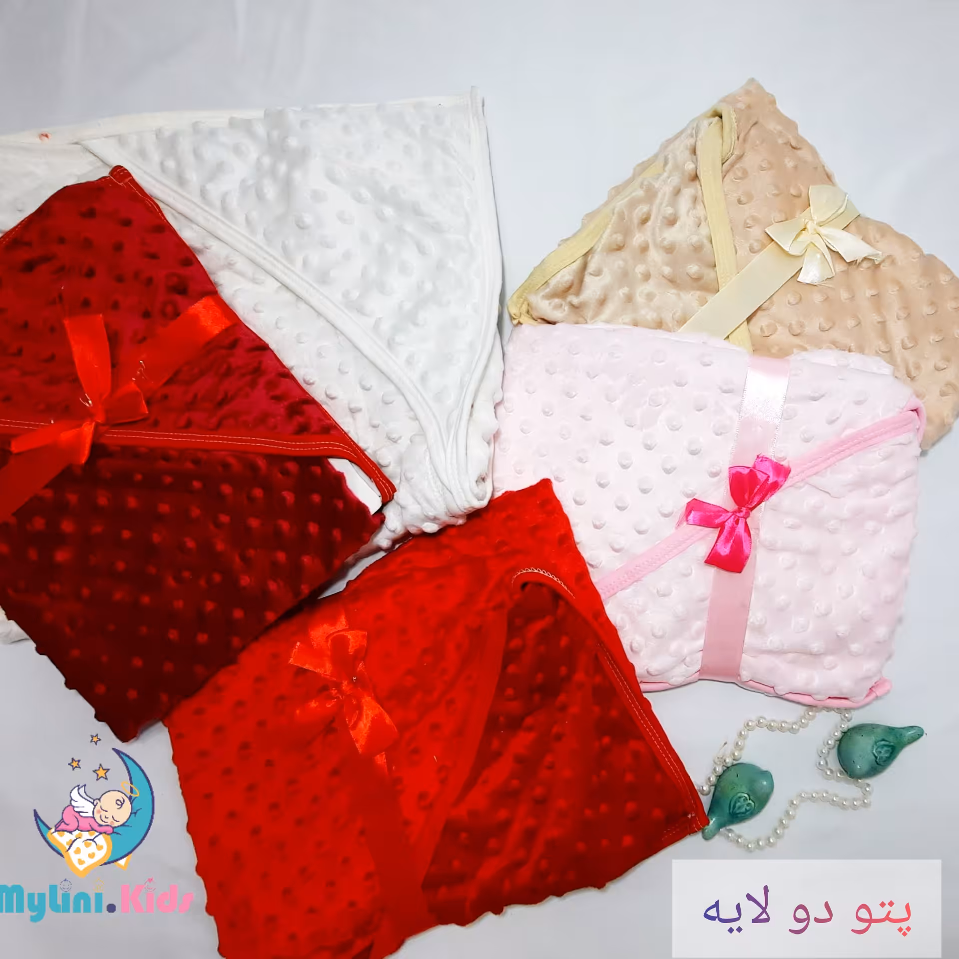 پتوی مخمل نوزادی دولایه