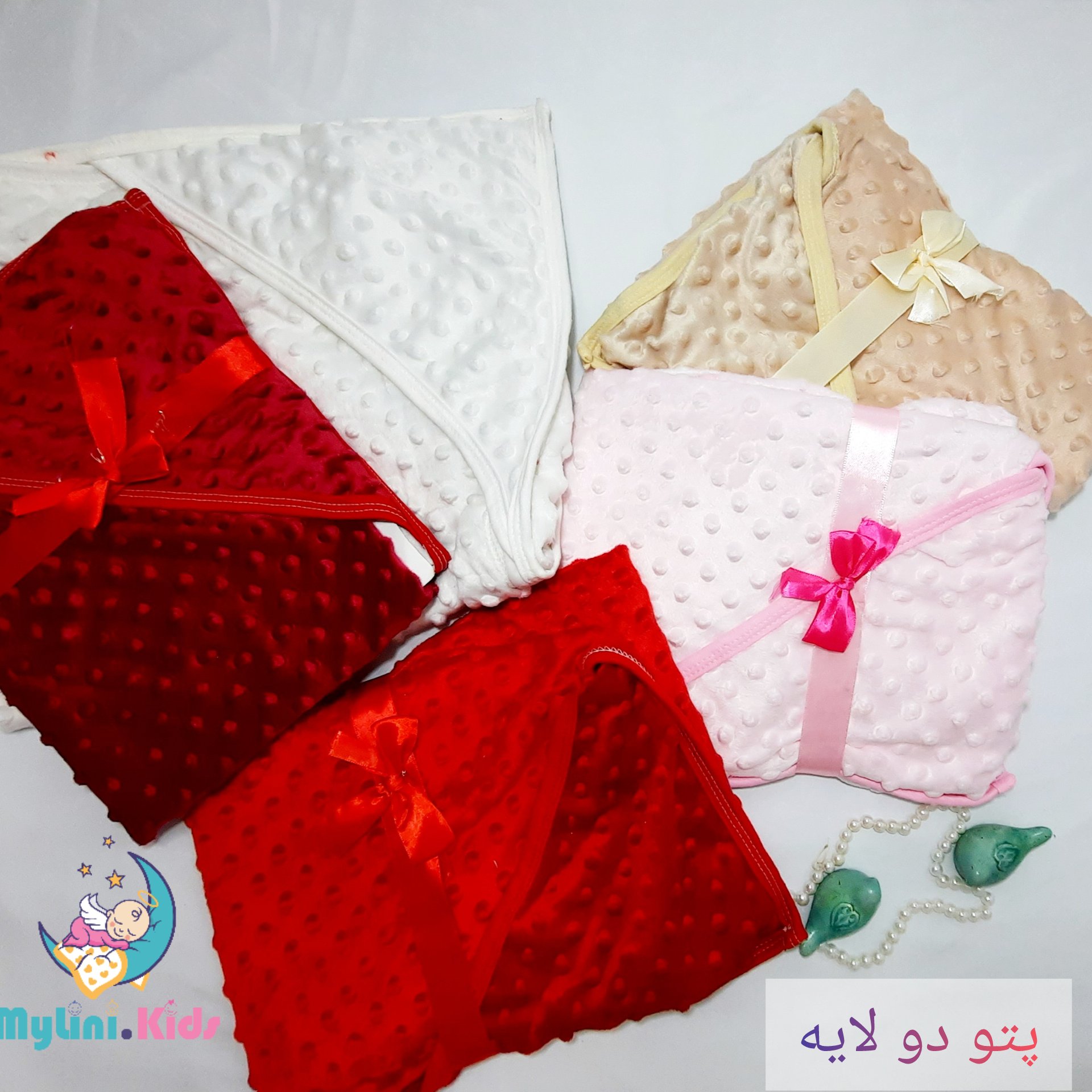 پتوی مخمل نوزادی دولایه