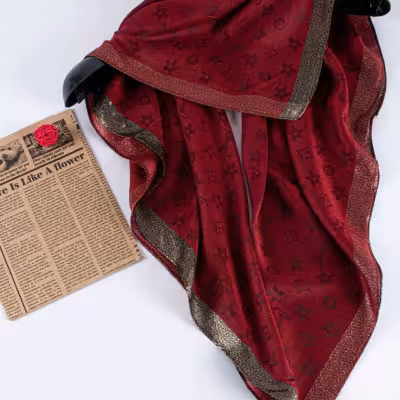 روسری مجلسی ویسکوز مزونی وارداتی