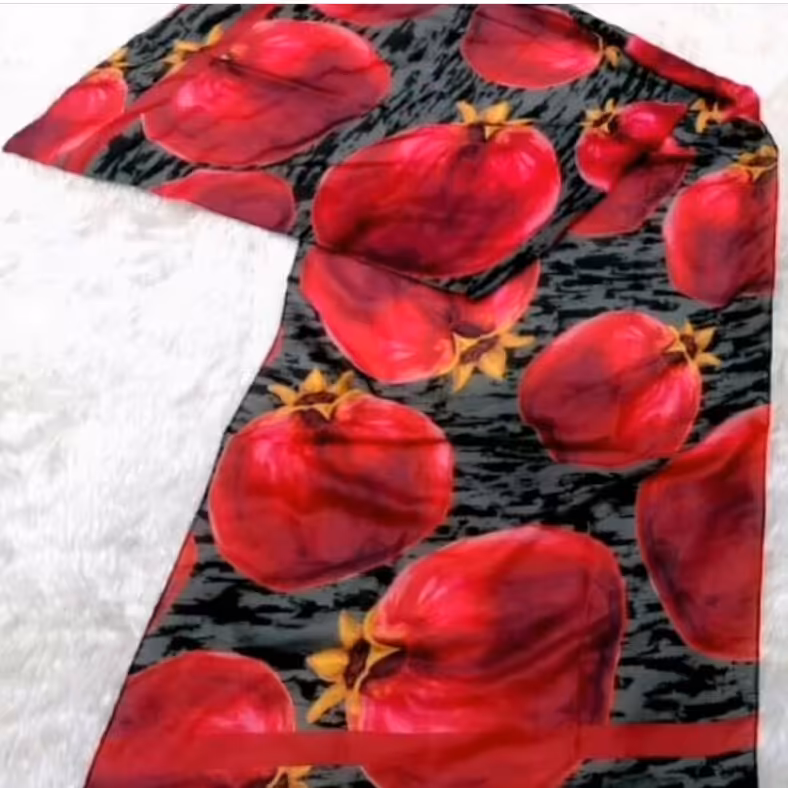 شال یلدایی طرح انار 